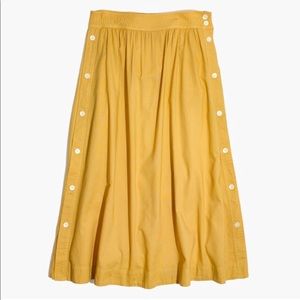 🆕Madewell Side Button Skirt NWT